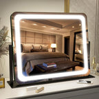FENNIO Vanity Mirror with Lights 22"x17", LED Lighted Makeup Mirror, Large - Image 8