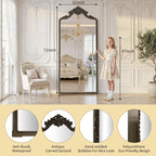 71"x32" Bronze Arched Full Length Mirror - Image 5