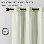 XiDi Green Curtains for Bedroom, Girls Room Blackout Curtains, Kids Room - Image 2