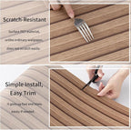 Haimin Wood Grain Slat Wall Panels Peel and Stick Faux Wood Thick Wallpaper - Image 6