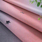 XiDi Curtains for Bedroom Decor, Rainbow Pink-Grey-52-45 - Image 5