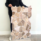 Dundee Deco 3D Wall Panels Faux Stone PVC Brown Beige, 3.2 ft X 2.1 ft - Image 3
