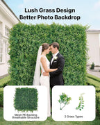 VEVOR Artificial Plant Wall, Sun Protection Greenery Backdrop Privacy Hedge - Image 2
