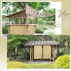 Juexica 1 Pcs Natural Bamboo Wall Panel - Image 6