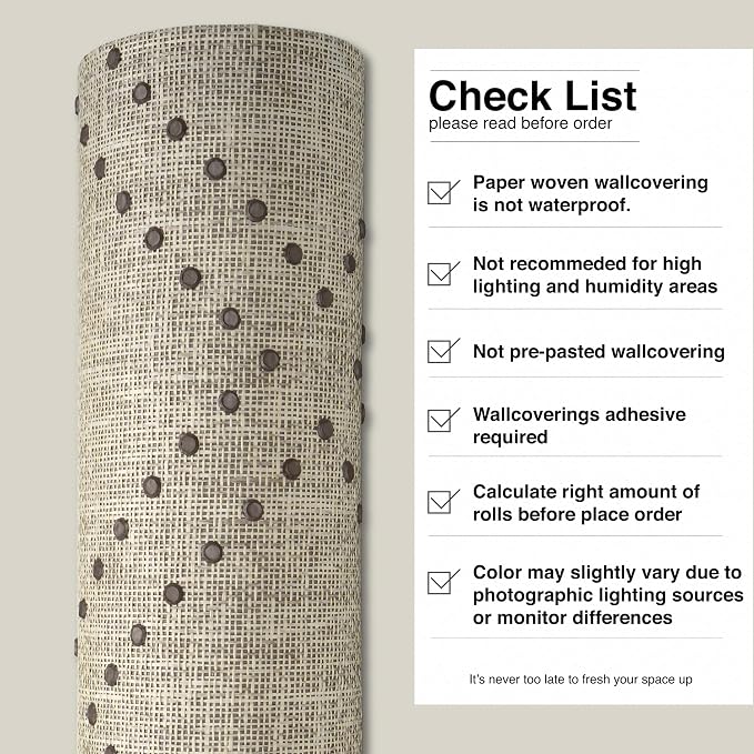 Ansehan Hand-Crafted Wallcovering HA3002 Droplets 36" W x8 Yard L Textured - Image 8
