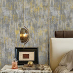 JiffDiff Vintage Metallic Peel and Stick Wallpaper Self Adhesive Industrial - Image 2