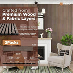 Avana Acoustic Wood Wall Panels – 93.2x11.25 Inch Panels – Fits 94x12 Layout – - Image 4