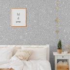 CHIHUT 15.7''x236'' Silver Glitter Contact Paper Peel and Stick Wallpaper - Image 3