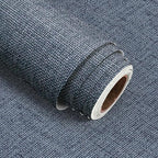 Blue Grasscloth Peel and Stick Wallpaper Textured Contact Paper 15.7in x by lenify