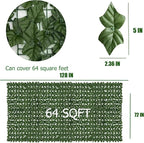 Artificial Ivy Privacy Fence Roll Screen, Garden Greenery Decor - Image 2