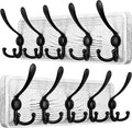 SKOLOO Rustic Wall Mounted Coat Rack, Wood Coat Rack Wall Mount by SKOLOO