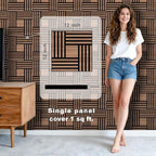 WoveN SounD Artisan Acoustic Wall Panels, 16 Pack 12x12 Inch, PVC Wood Grain - Image 2