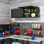 Garage Wall Cabinet, Floating Metal Wall Cabinet - Image 2
