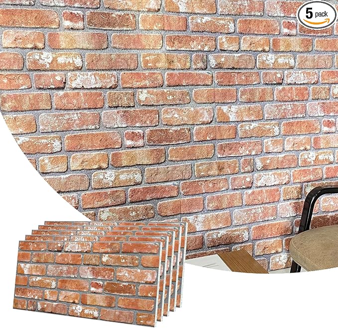 Dundee Deco 3D Wall Panels Faux Brick by DundeeDeco