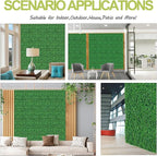 AOKIE 10"X10" Artificial Grass Wall, Party Garden Fence Decor - Image 6