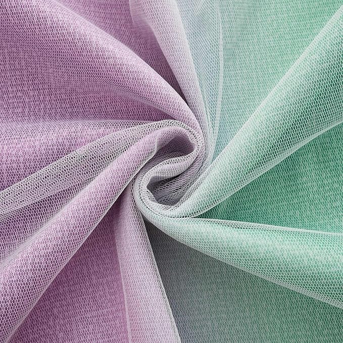 XiDi Blue & Rainbow Curtains for Kids & Girl Room - Image 7