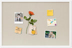 DAHAPYBOO Cork Board with Linen White, Bulletin Board 30"x20" Hanging Corkboards by DAHAPYBOO
