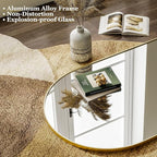 HARRITPURE 64"x21" Arched Full Length Mirror Free Standing Leaning Hanging - Image 4