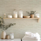HueBurst Grasscloth Peel and Stick Wallpaper - Image 3