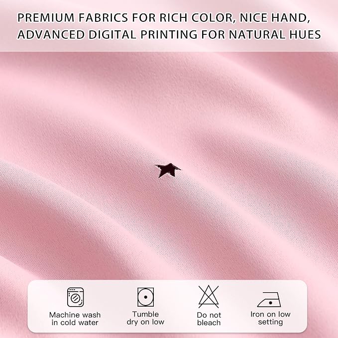 XiDi Pink Curtains for Bedroom, Girls Room Blackout Curtains, Kids Room - Image 5