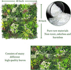 ODTORY Artificial Plant Wall Panels: 20"×20" 4P UV-Anti Faux Grass Wall - Image 2