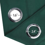 LEMOMO Dark Green Blackout Curtains/52 x 84 Inch Long/Set of 2 Curtain - Image 6