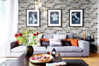 Guvana 17.3"×118" Brick Wallpaper Red/Blue/Grey Brick Peel and Stick Wallpaper - Image 7