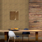 15.75"x590.6" Brown Wallpaper Peel and Stick Removable Grasscloth Textured Wall - Image 5