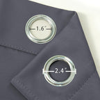 LEMOMO Blackout Curtains 42 x 95 inch/Dark Grey Curtains Set of 2 - Image 6