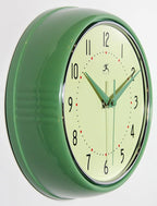 Infinity Instruments LTD. Retro 9 inch Silent Sweep Non-Ticking Mid Century - Image 2