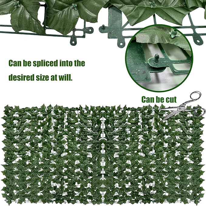 Artificial Ivy Privacy Fence Screen, Garden Greenery Decor - Image 4