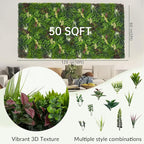 Artificial Ivy Wall Boxwood Roll: 60"x120" UV Resistant Green Leaves Faux - Image 2