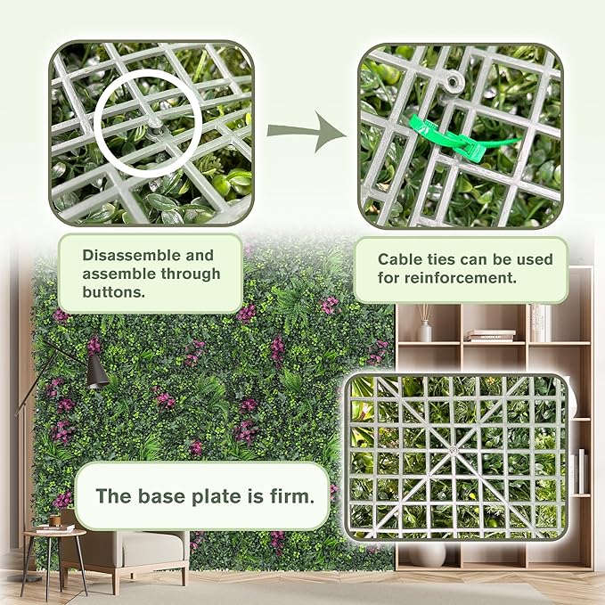 Greenery Grass Wall Boxwood Plant Roll: 60"x128" - Image 4