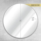 HBCY Creations Small Round Mirror, Living Room and More, Modern Minimalist - Image 6