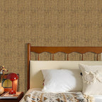 Grasscloth Peel and Stick Wallpaper 15.75x196.85inch Vintage Brown Removable - Image 6