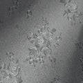 Erfoni 394"x17.7" Grey Floral Embossed Wallpaper by Erfoni