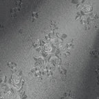 Erfoni 394"x17.7" Grey Floral Embossed Wallpaper by Erfoni