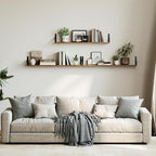 WOPITUES Floating Shelves for Wall 40″W x 8″D, Long Wall Mounted Shelves Set of - Image 2