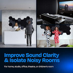 Acoustic Panels 12-Pack Soundproof Wall Panels 12"X10.4"X0.4" Sound Panels High - Image 4