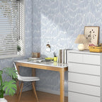 Theper Blue Wallpaper 17.3"×393" Modern Striped Peel and Stick Wallpaper Boho - Image 6
