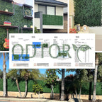 ODTORY Artificial Grass Wall Panels, 24 x 16 in 24P UV-Resistant Faux Boxwood - Image 6