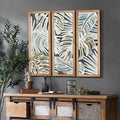 XIAOAIKA Boho Hand-Carved Wood Wall Art Decor, 35.5" Tropical Leaf Design by XIAOAIKA