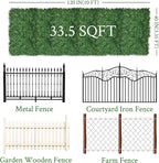 Artificial Ivy Privacy Fence Screen:40"x 120" 4-Layer Leaf UV-Anti Faux - Image 2