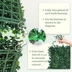 ODTORY Artificial Boxwood Wall Panels 20x20 inch 8Pcs, UV-Anti Faux Greenery - Image 4