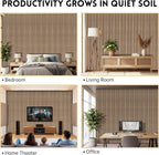 4 Pack Wood Panels for Wall, 106.3" × 11" Wood Slat Acoustic Panels for Wall - Image 8