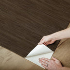 NuWallpaper x Society Social Brown Classic Faux Grasscloth Peel & Stick - Image 6
