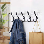 SKOLOO Rustic Wall Mounted Coat Rack: 16" Stud Spacing, Pine Real Wood Plank - Image 3