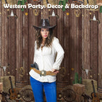 Kochorie 54 Inch X 100 Feet Western Party Tablecloth Roll, Disposable Western - Image 7