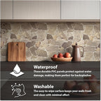 CONCORD WALLCOVERINGS ™ Retro-Art 3D Faux Stone Wall Panels, Lightweight 17.5" - Image 4