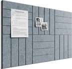 Bumusty Large Cork Board Alternative-36 x 24" Felt Bulletin Board Tiles by BUMUSTY